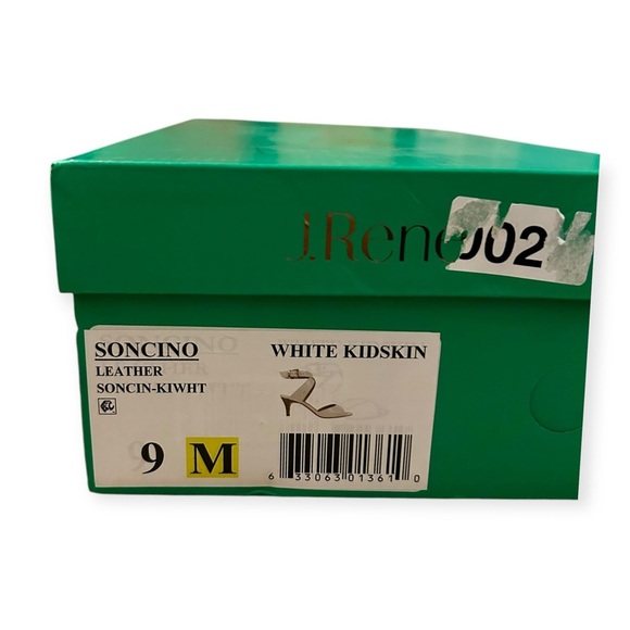 J. Renee Sancino Leather Sandals Sz 9 Memory Foam Buckle Ankle Strap Heels - Picture 9 of 10